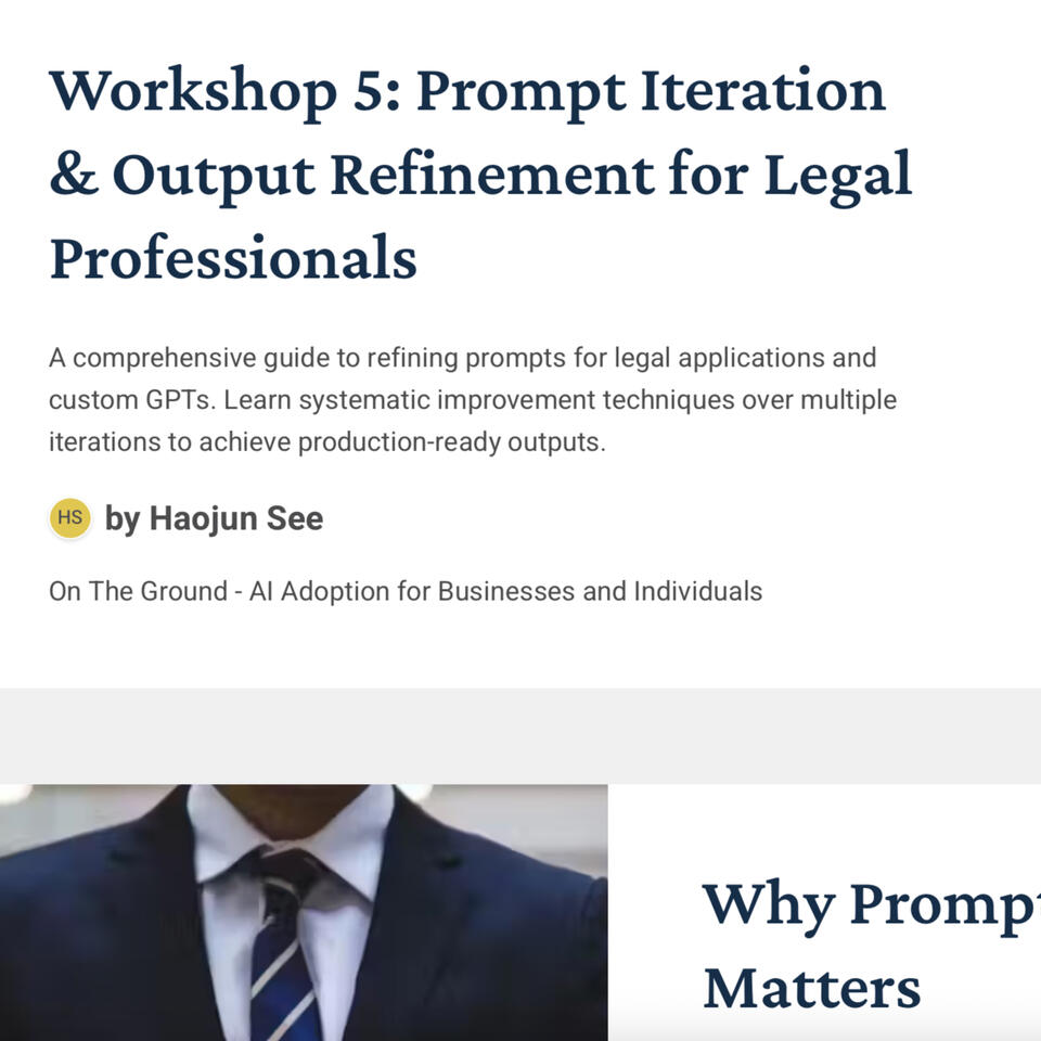 Workshop 5: Prompt Iteration